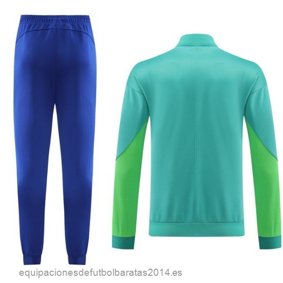 Nuevo Conjunto Completo Ropa Deportiva Con Cremallera Larga Brasil 2023 Azul I Verde Baratas